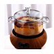thumbnail image 4 of Cacerola Jucoan de vidrio transparente con tapa, 1,8 L, 4 of 7