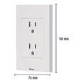 thumbnail image 3 of Placa Con Contacto  Bloosom  Duplex Armada Blanca 3 Modulos Blanco, 3 of 3
