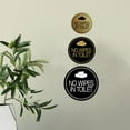 thumbnail image 3 of Signs ByLITA Circle No Wipes In Toilet Sign (Blue) - Medium, 3 of 6