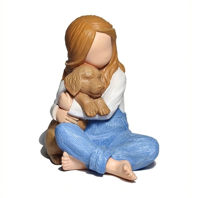 Estatuas y Figuras con la Frase " A Mi Perro", Regalos de Recuerdo de Amistad con Ángeles de Perro, Figuras Esculpidas y Pintadas A Mano para Amantes de los Perros