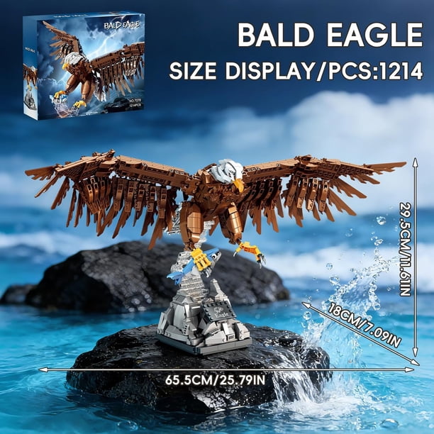 Honchoes Eagle Building Blocks Set Compatible with Lego Animal