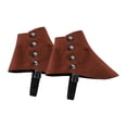 thumbnail image 1 of Fundas para botas de piratas medievales, para vestir calzado gótico renacentista retro Café, 1 of 8