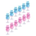 thumbnail image 4 of KAKOWELY Desktop Rabbit Toys 12Pcs Children Rabbit Toys Playthings Funny Kids Hare Toys (Random Color)2.95"X1.18"X1.18", 4 of 5