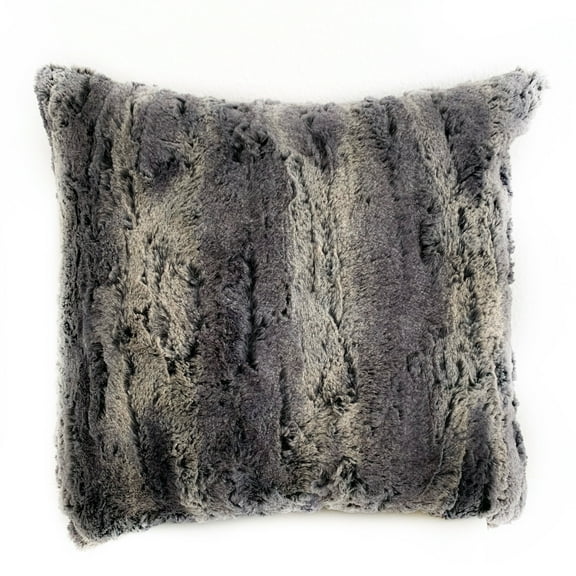 Plutus Blue Soft Plush Animal Faux Fur Luxury Throw Pillow-Size:22" x 22"