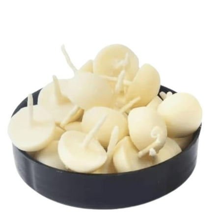 FASHCRAFTS Vanaspati-Ghee White Color Ghee Diya Set of 100 Gift for Home Decor