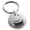 Silver, variant on Stainless Steel Letter J Initial 3D Monogram Engraved Small Medallion Circle Charm Keychain Keyring