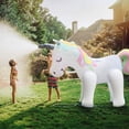 thumbnail image 1 of Aspersor de unicornio inflable gigante, juguetes acuáticos de unicornio para patio de verano y juegos al aire libre, favorito de la fiesta de verano para niños y adultos, verano, 1 of 5