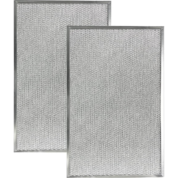 (2 Pack) Air Filter Factory 12 X 20 X 3/8 Inches Aluminum Mesh Grease Range Hood Filters