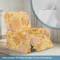 thumbnail image 3 of Xixirimido Butterfly Hippie Flowers Stretch Recliner Slipcovers Printed Sofa Cover 4-Piece Lazy Boy Chair Covers Recliner Chair Cover with Side Pockets Furniture Protector for Living Room, 3 of 8