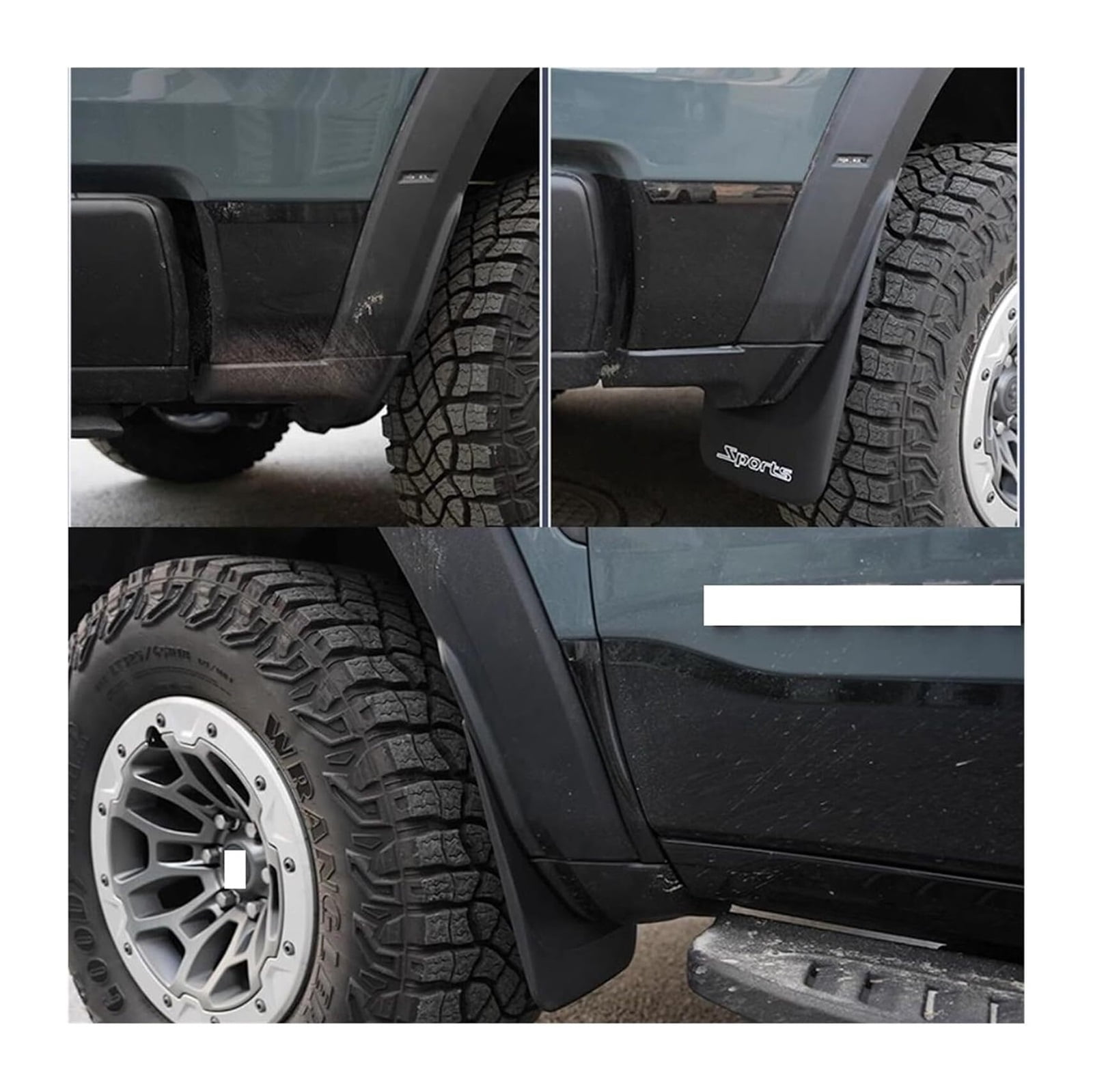 MPXBM Car Mudguard FOR Fender Mud Flaps Guards Splash Mudflaps ,Compatible With DODGE FOR RAM TRX FOR RAM 1500 2500 3500 2021-2025 Car Accessories Front Rear 4pcs