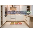 thumbnail image 6 of Ahgly Company Machine Washable Indoor Rectangle Transitional Yellow Orange Area Rugs, 6' x 9', 6 of 7