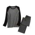 thumbnail image 2 of Jamicy Loungewear Sets for Men Summer Home Wear Mens Pajamas Set - Soft Pj Sets for Men Long Sleeve Pajamas Men Cotton Mens Pjs Sets Loungewear with Pockets, 2 of 6