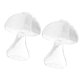 thumbnail image 5 of Mushroom Shaped Glass Vase 2Pcs Decorative Item Creative Design For Home Decoration Transparent Floral Arrangement, 5 of 5