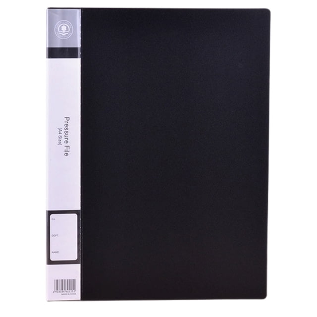 Double Strong Clips File Folder - 100 Sheet Capacity | Report Cover, Punchless Project Folder for Commercial & School Documents | Double Clip Folder, Document Holder Letter Size Organizer