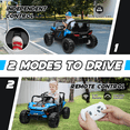 PPorfamilia Ride on Cars for Kids, 24V Battery Powered Electric UTV Car