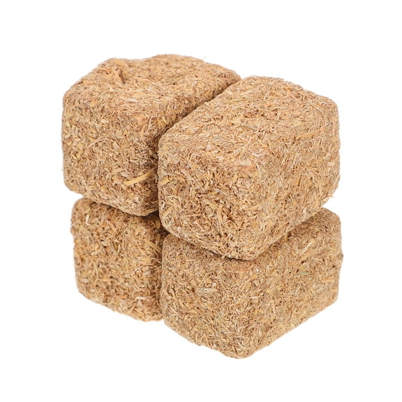 4pcs Miniature Hay Bales Set: Small Fake Hay Hayrick Ornaments for Autumn Crafts, Dollhouse, Farm Landscape, Table Centerpieces 2x2x3cm