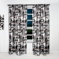 thumbnail image 2 of DESIGN ART Designart 'Classic Houndstooth Pattern' Mid-CenturyCurtain Single Panel 52 in. wide x 95 in. high - 1 Panel 95 Inches, 2 of 5