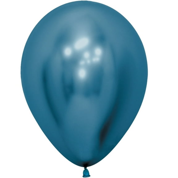 11 inch Sempertex Reflex Blue Latex Balloons (50 Pack) - Party Supplies Decorations