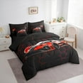 thumbnail image 3 of jejeloiu Red Sports Car Twin Bedding Sets 7-Piece,Abstrct Geometric Geometric Bedding Comforter Set,Honeycomb Hexagon Sheet Sets For Teens,Ultra Soft Home Decor Reversible, 3 of 8