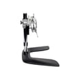 thumbnail image 5 of Tripp Lite Dual Display TV Desk Mount Monitor Stand Swivel Tilt 13" to 26" Flat Screen Displays - Stand - full-motion - for 2 LCD displays - steel - black, silver - screen size: 13"-26" - desktop, 5 of 9