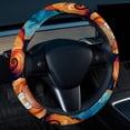 thumbnail image 2 of Elephant 14.5 Inch Printing PVC Leather Car Wheel Cover Auto Accessories Steering Wheel Cover, 2 of 6