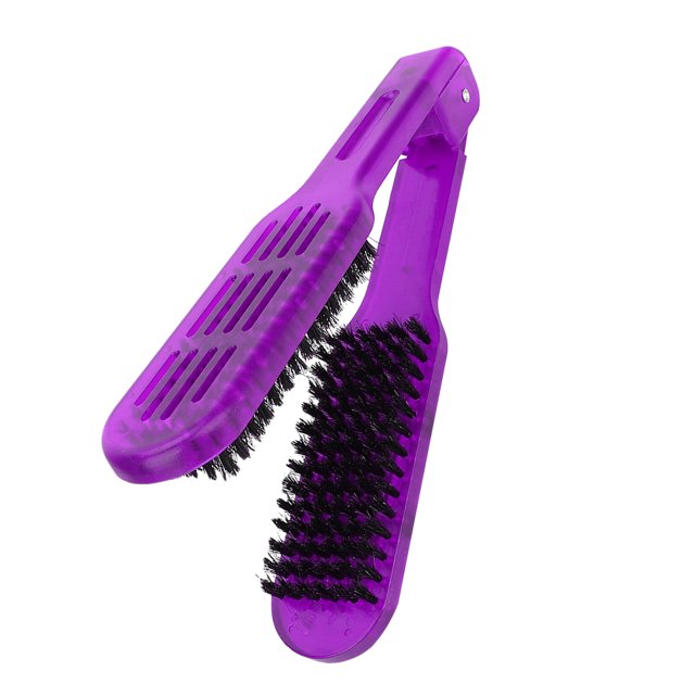 Peine Para Alisar El Cabello, Herramientas de Peinado, Cepillo Alisador de Cabello Aniestós, Cepillo de Doble Cara, Herramienta de Peinado Con Abrazadera para Alisar y Peinar
