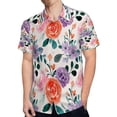 thumbnail image 4 of High Quality Hawaiian Shirts for Men Short Sleeve Aloha Beach Shirt Floral Summer Casual Button Down Shirts Blouses VNCE5A, 4 of 7