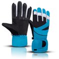 thumbnail image 2 of Winter Gloves, Waterproof Snow Gloves for s s, Warm Skiing Riding Skating Outdoor Play with Adjustable Wrist Strap(Light Blue-L), 2 of 4