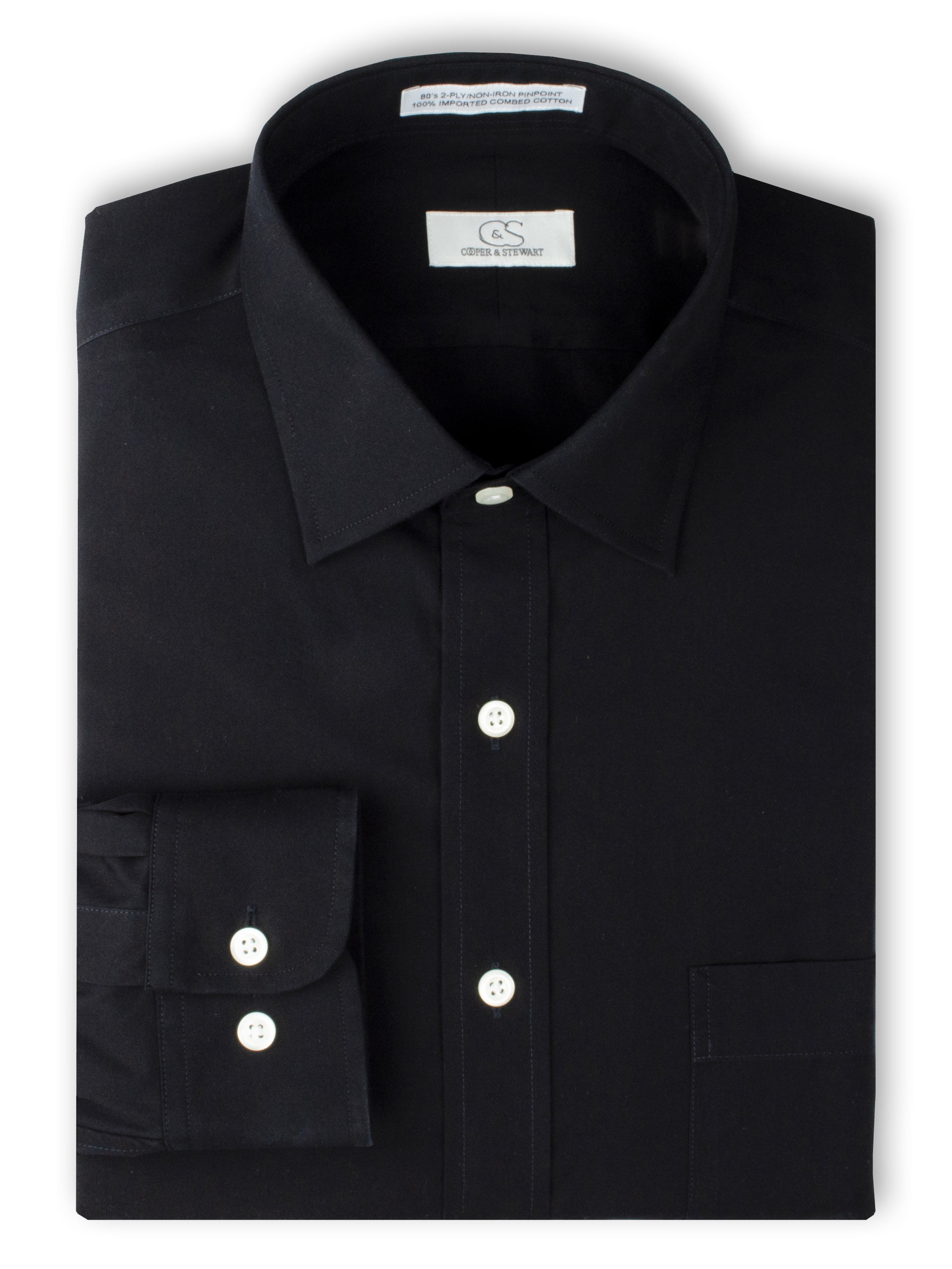 Cooper & Stewart Cooper & Stewart Tailored Fit NonIron Pinpoint