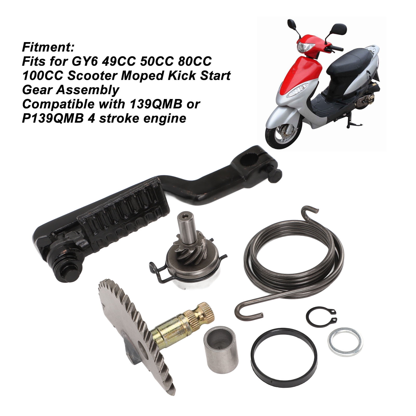 Kick Starter Idle Gear Set, Kick Start Shaft Gear Lever Kit
