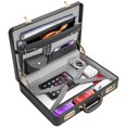 thumbnail image 1 of BAGAKE Briefcases - 18.1 x 3.47 x 16.14 Inch Attache Briefcase with Dual Combination Lock, PU Leather Locking Briefcase for Personal Items, Documents, Lapt, 1 of 7