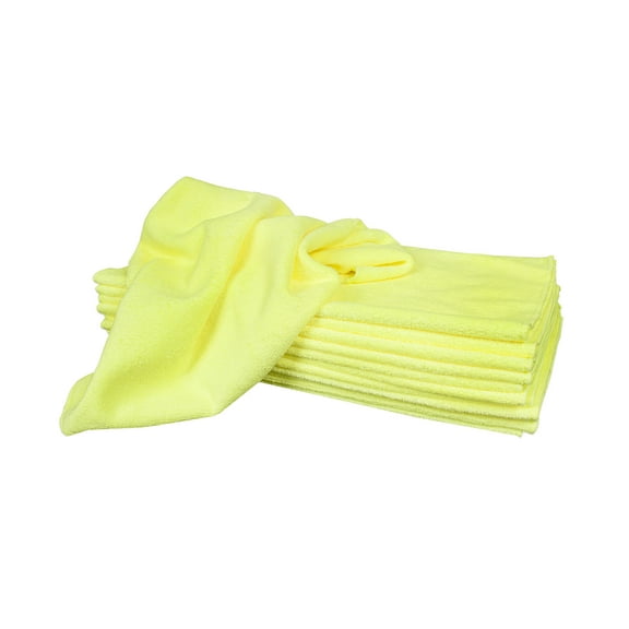 Detailer's Preference® 16 x 16 in. 350 GSM Premium Cleaning Towels – 12-pack Yellow