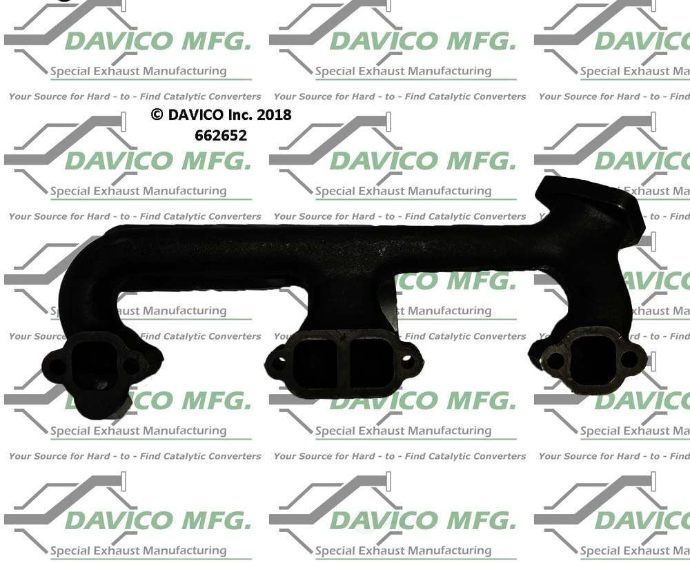 Davico Mfg 662652 Stand alone Exact-Fit exhaust manifold