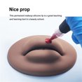 thumbnail image 4 of Scienceny Práctica de maquillaje permanente en 3D, modelo de labios y boca, adhesivo portátil, piel reutilizable, enseñanza escolar, Material de laboratorio Café, 4 of 6