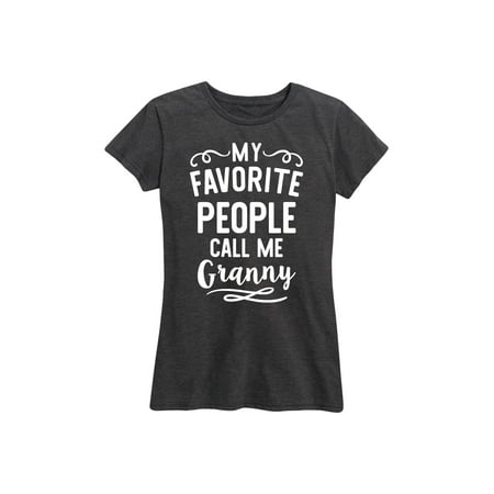 My Favorite People Granny  Gift for Grandma - Ladies Short Sleeve Classic Fit