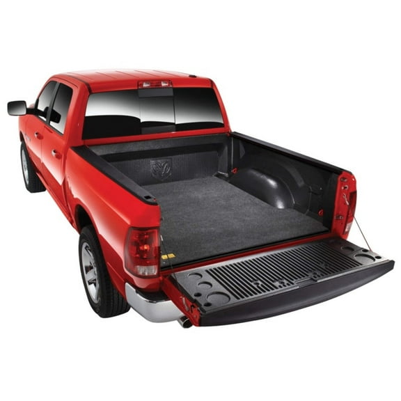 BedRug by RealTruck Bedmat | Compatible with 2015 - 2022 Chevrolet Colorado / GMC Canyon 74.0 Bed, Models w/Drop-In Liners | Charcoal Grey, BMB15SBD