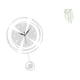 thumbnail image 1 of Reloj de pared Adhesivo de pared Colgante Enredaderas Decorativas Plantas Hojas Arte Acrílico PVC Material Adecuado para Dormitorio Sala de Est, 1 of 8