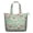 Cute, variant on Cute Frog Travel Duffel, Green Frog Cartoon Design Weekender Tote, Mushroom and Plant Pattern Lightweight Multipurpose Carry-on for Short Trips