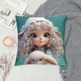 thumbnail image 2 of GOSMITH  Just a Girl Who Loves Sheep Throw Pillow Case Funny Animal Pattern Farm Sheep Decorative Cushion Cover for Farmhouse Living Room Bedroom Girls Room,Gifts for Sheep Lovers Girls, 2 of 5