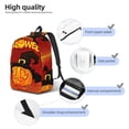 thumbnail image 5 of Balery Halloween Pumpkin Vintage Canvas Backpack for Men and Women - Large Capacity, Durable Travel Laptop Bag for School, Work, Hiking, and Outdoor Activities, 5 of 7