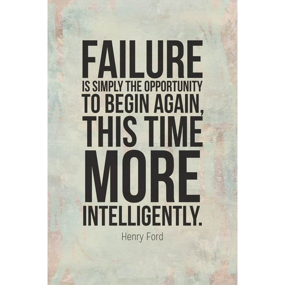 Ezposterprints Motivational Inspirational Posters for Home Office School Classroom Kidsroom - Motivational Quotes Poster Printing - Wall Art Print - 'FAILURE IS THE OPPORTUNITY' - 12X18 inches