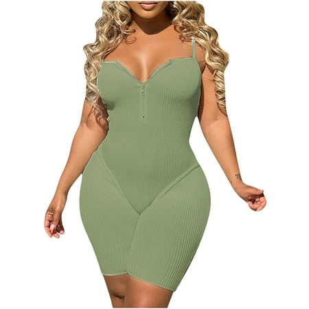 

Romper for Women s Bandeau Sling Mini Jumpsuit Fashion Zipper Slim Fit Base Layer Corset Short Bodycon Playsuit