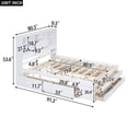 thumbnail image 2 of King Size Platform Bed with Storage Headboard and 8 Drawers, Wood Bed Frame with Slats Support for Boys Girls Teen Adults Bedroom, No Box Spring Needed, White, 2 of 6
