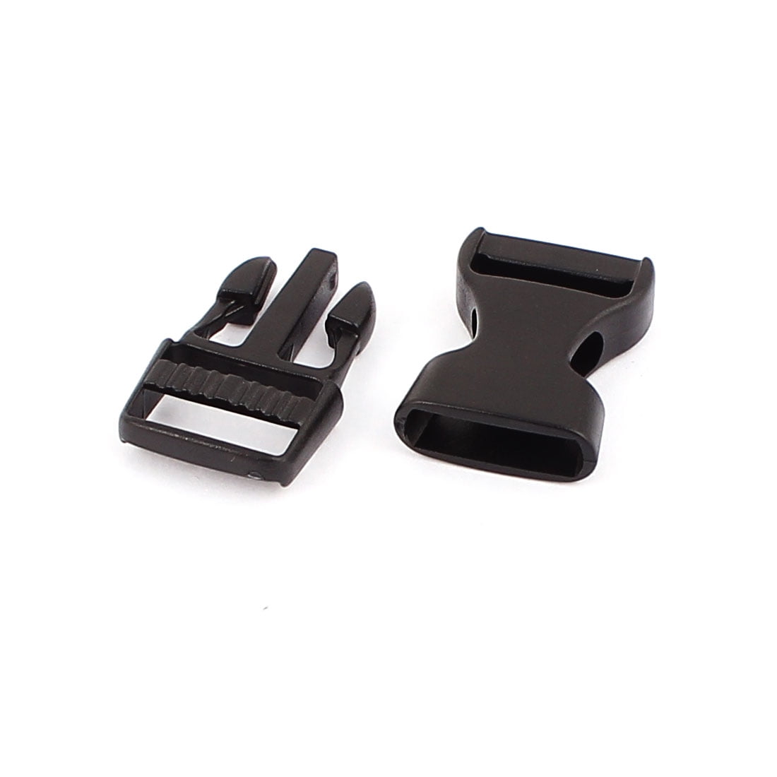 5pcs Black Plastic Side Quick Release Clasp Buckles for 15mm bing