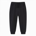 thumbnail image 2 of TOWED22 Toddler Boys Girls Sweatpants Toddler Boys Kids Joggers Pants with Pocket Drawstring Athletic Clothes,Black,3-4 Y, 2 of 4