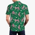 thumbnail image 3 of Balery Tropical Leopard Printed Men’s Short Sleeve Polo Shirt, Midweight Men's Shirt,Golf Polo shirts -X-Large, 3 of 8