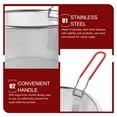 thumbnail image 3 of Pasta Strainer Basket Stainless Steel Fine Mesh Spaghetti Dumpling Strainer Basket Frying Basket, 3 of 8