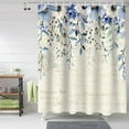 thumbnail image 5 of Fabric Shower Curtain for Bathroom,Elegant Spring Florals Falling Custom Shower Curtain Set with Hooks,Luxury Bathroom Curtains,Postcard Background Waterproof Polyester Bathroom Accessories,48x72inch, 5 of 6