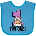 thumbnail image 3 of Inktastic 1st Birthday Cow Farm Party Girls 1 Year Old Girls Baby Bib, 3 of 4