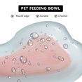 thumbnail image 3 of Cuenco de cerámica para mascotas con forma de nube, cuenco de agua para comida para gatos, plato poco profundo para gatos para mascotas, 3 of 6
